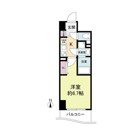 長堀橋駅 徒歩3分 2階の物件間取画像